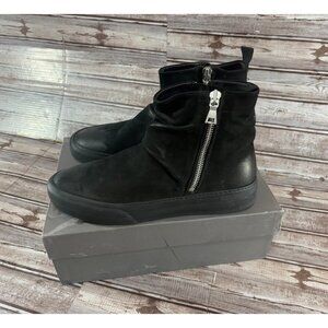 John Varvatos 315 Mac Double Zip Sneaker Boot size 11 color black